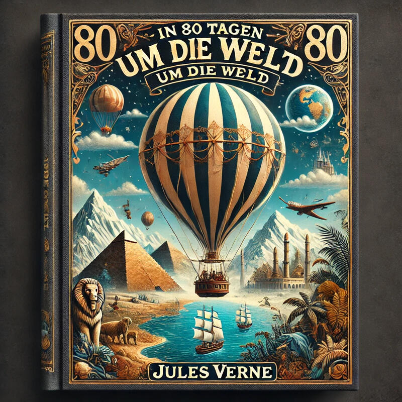 Buchcover von In 80 Tagen um die Welt von Jules Verne